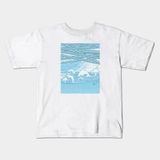 Dolphin Pattern Kids T-Shirt